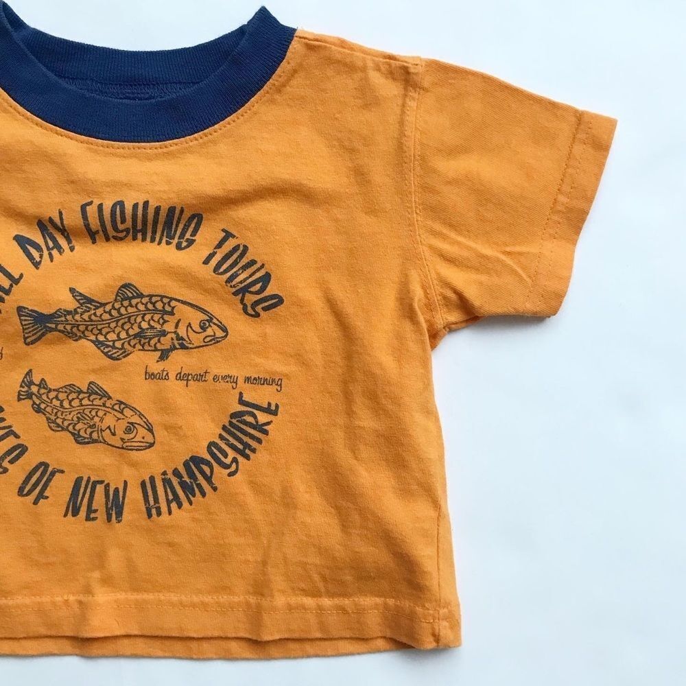 Old navy fishing tours t-shirt EUC 3-6 months - Picture 3 of 4